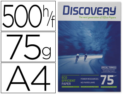 500h papel fotocopiadora Discovery A4 75g/m²